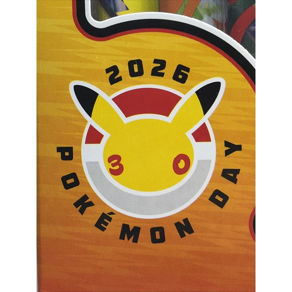2026 Pokemon Day 30th anniversary box Pikachu promo card, coin & 3 booster packs